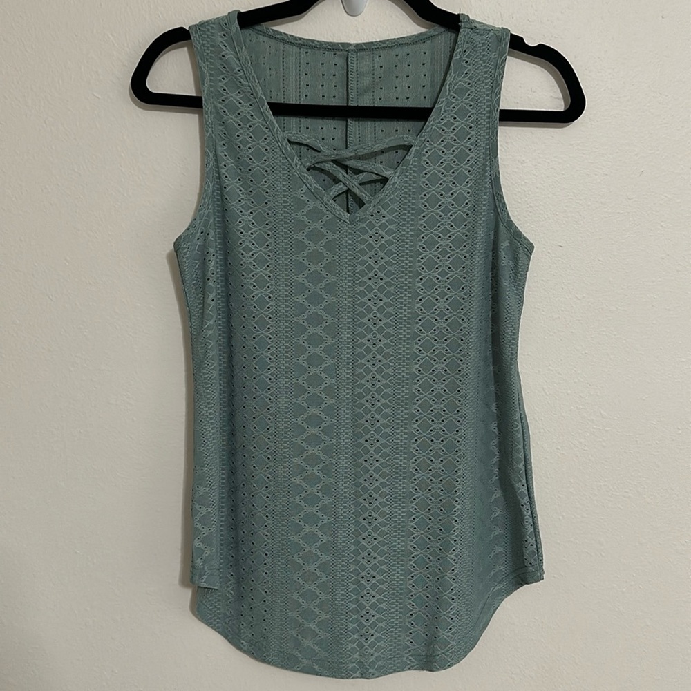 Green tank top